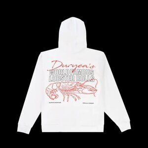 NEW YORK SUNSHINE x DURYEA'S WHITE HOODIE SZ XL